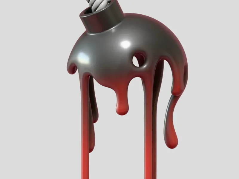 Blood Bomb Sculpture