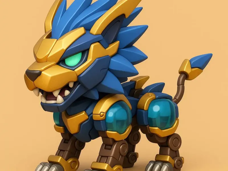 Mini Lion Zoids Figure