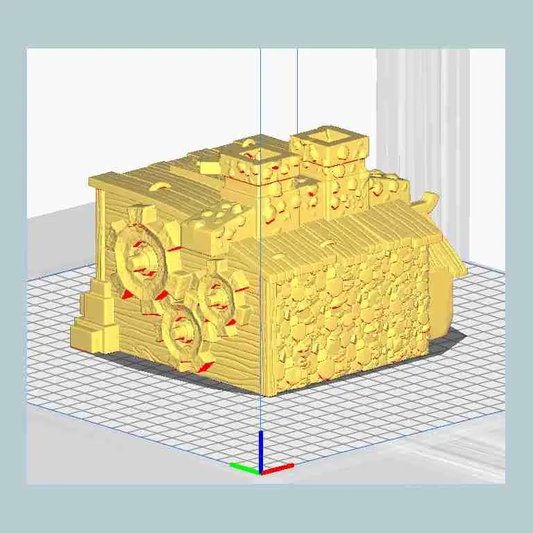 Fantasy city Hall - miniatures warhammer terrain scenery tab