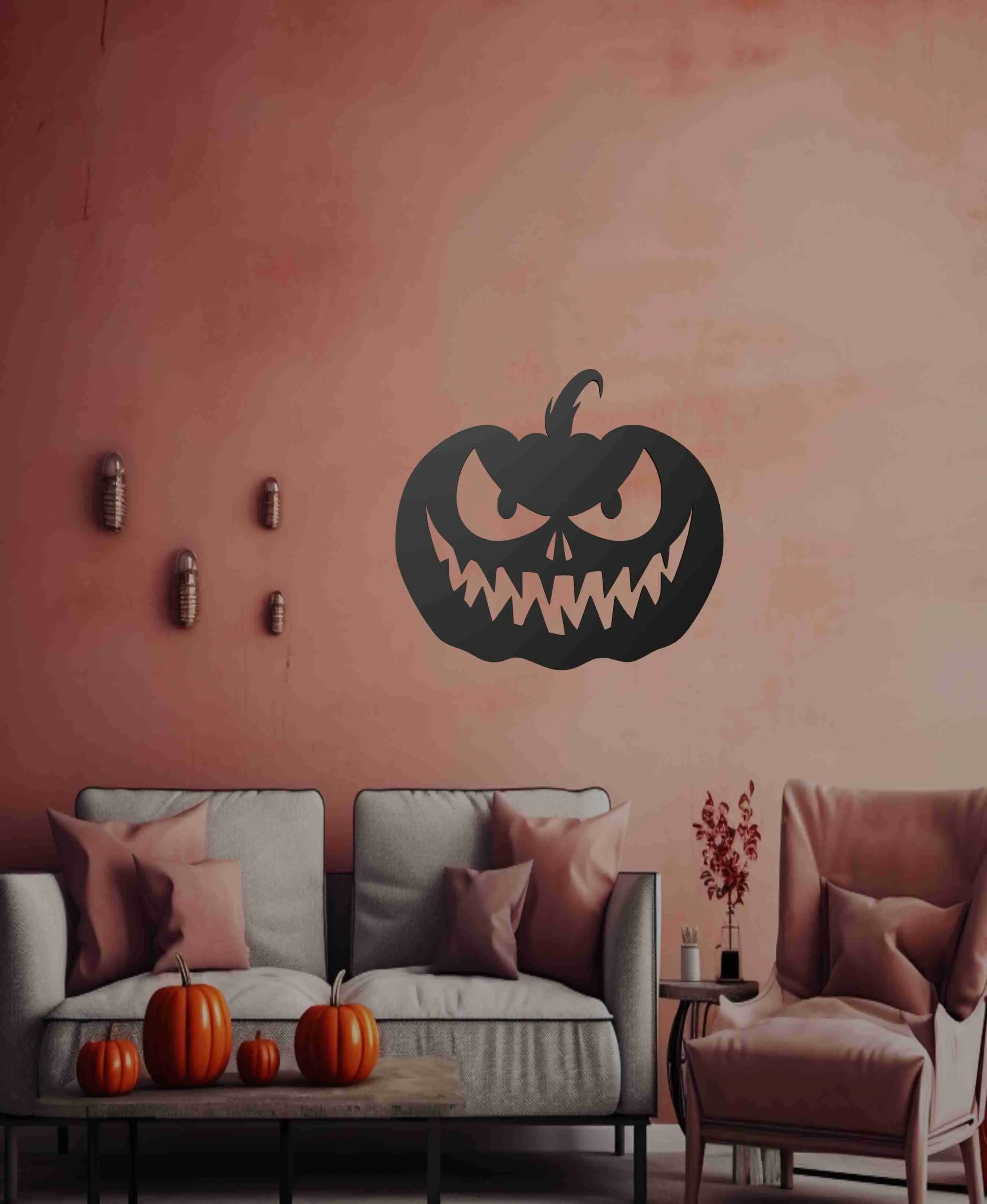 Digital Art STL Download - Jack-o-Lantern Wall Artby Ri0m0