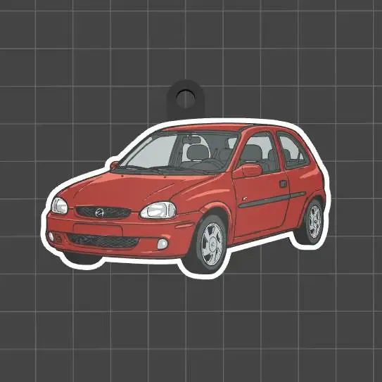 Chevrolet Corsa Keychain