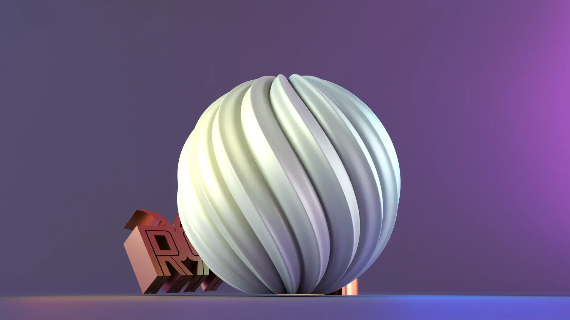 Round Welle candle mold sphere