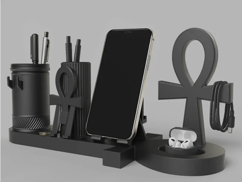 Organiseur de bureau Ankh Style égyptien