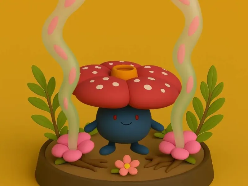 Pokemon battle style - Vileplume #045