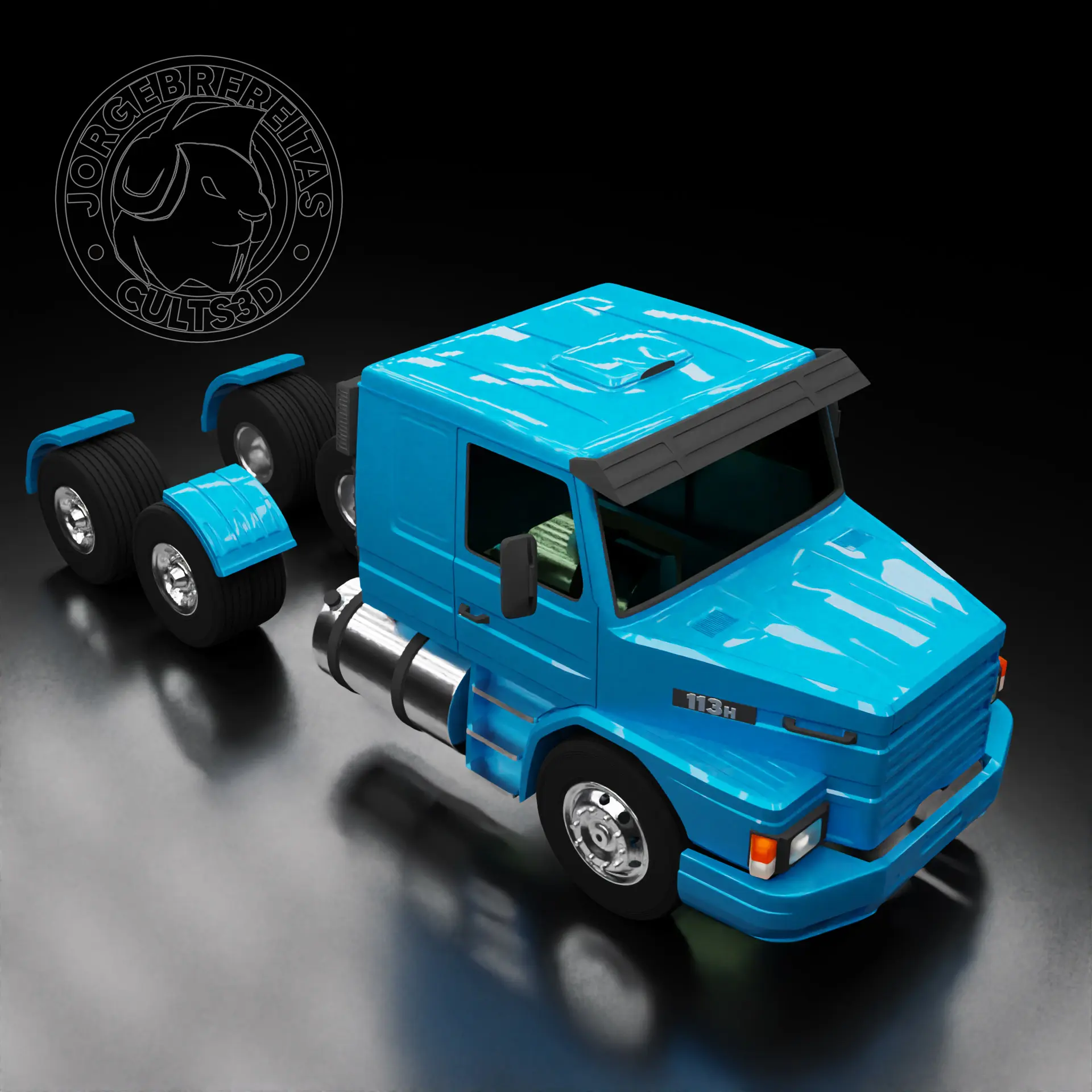 CARROCERIA/BODY RC 1/14 SCANIA 113 + MODS