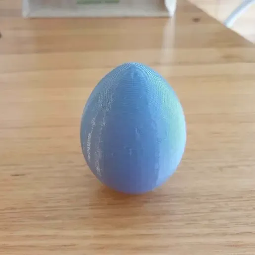 Egg rattle print in place