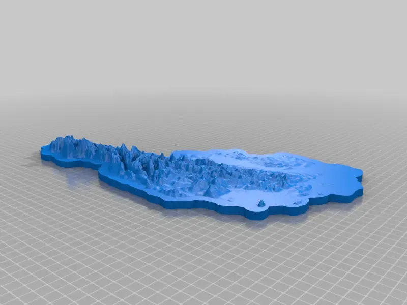 Austria / Österreich elevation map / alpen alps