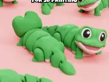 3D Printed Lizard: Articulated Flexi Fidget Toy (STL & 3MF)-3