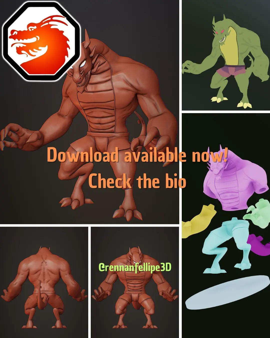 Shendu 3D Model - Jackie Chan Adventures Villain