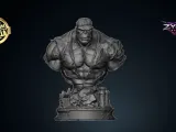 Hulk Infinity Gauntlet Bust STL Marvel 3D Print Sculpture-4