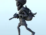 Alien Santa Claus with gun, beard and tentacle hood (17) (+-4