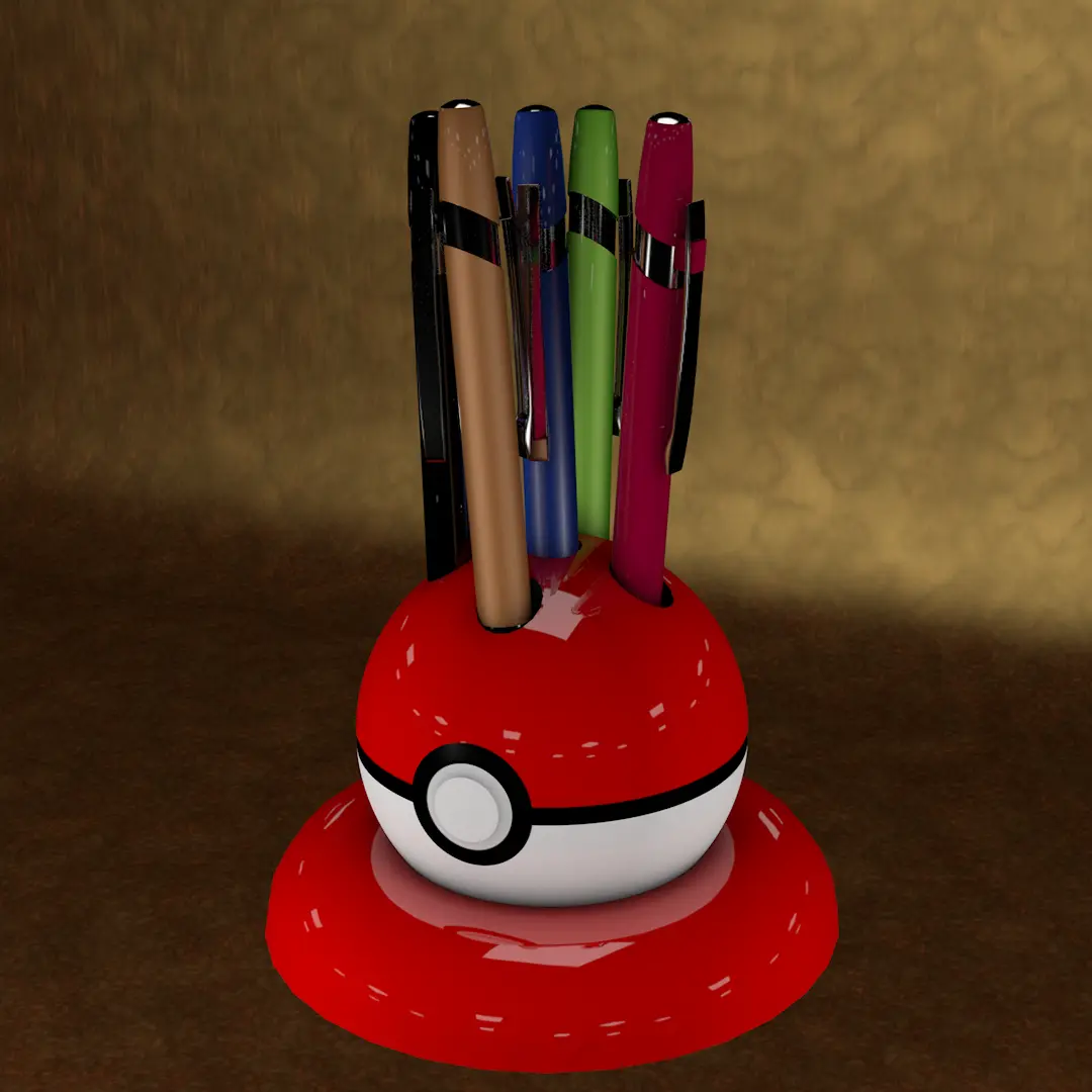 Pokeball Pen Holder
