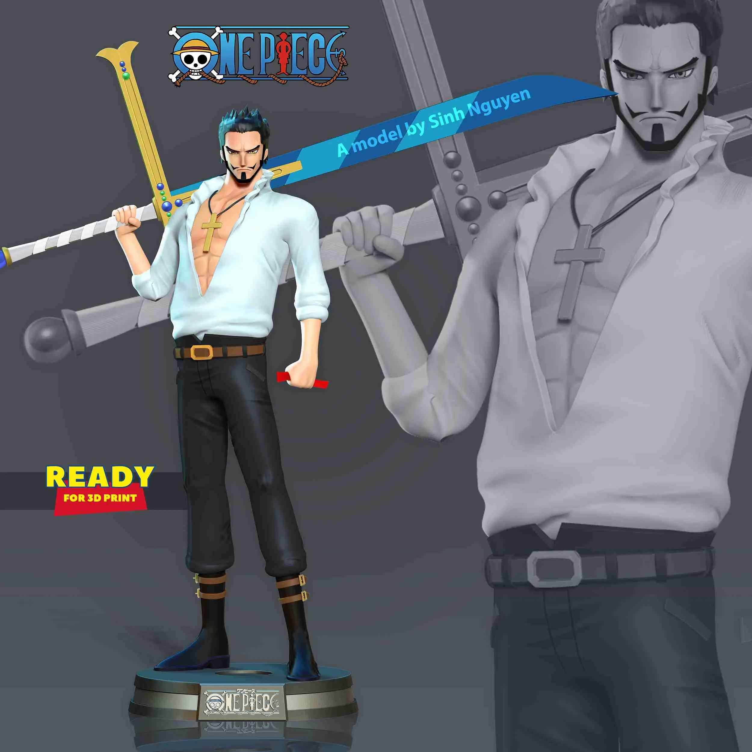 Dracule Mihawk - Fanart de One Piece