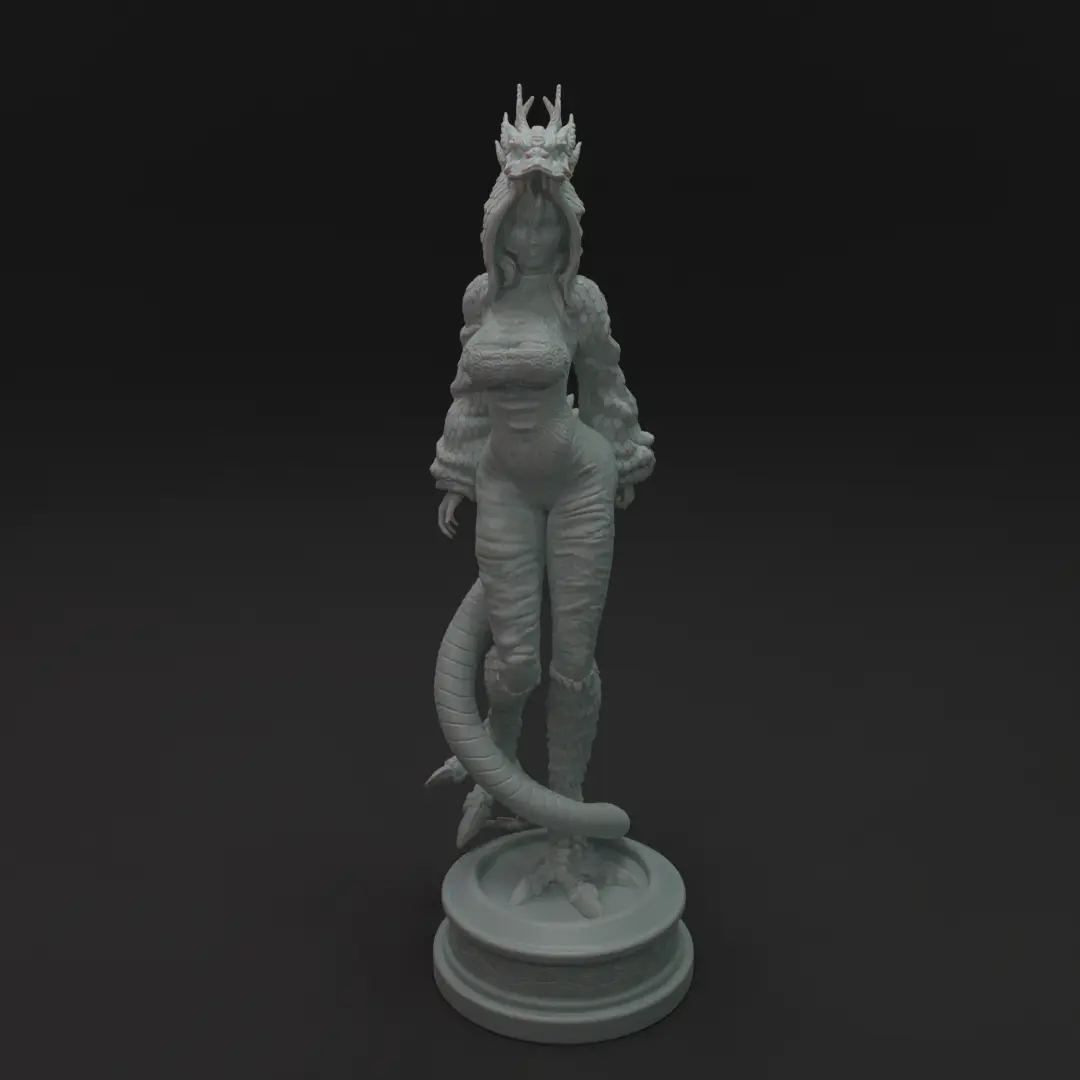 Creality Cloud Exclusive Model - Chinese Dragon Girl