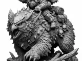 Dwarf on Owlbear-1