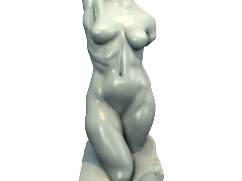 Ancient Woman Torso Statue - Classical Sculpture