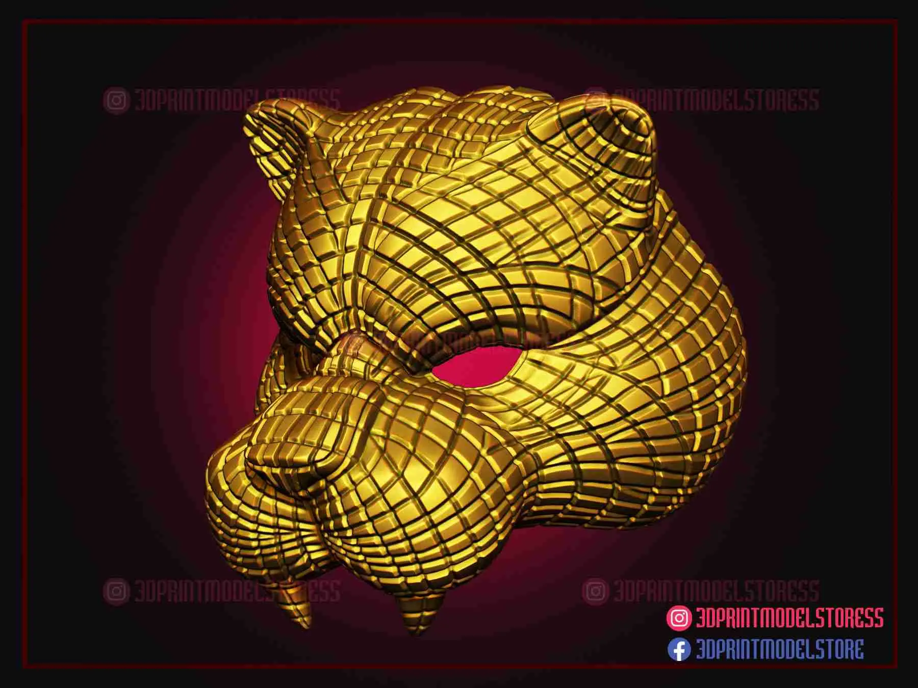Squid Game Mask - Squid Game Tiger Vip Mask