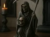 Grim Reaper Gothic Statue-0