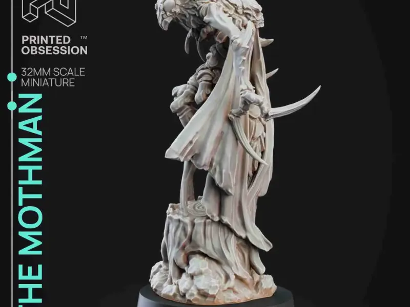 Mothman- Skin Walkers-Presupported - Illustrated and Stats -