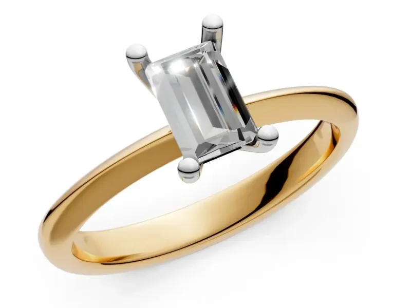 Baguette Engagement Ring