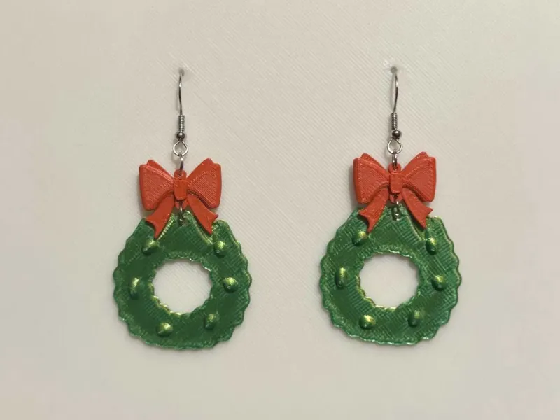 wreath guirnalda earring earrings simplistic model navidad