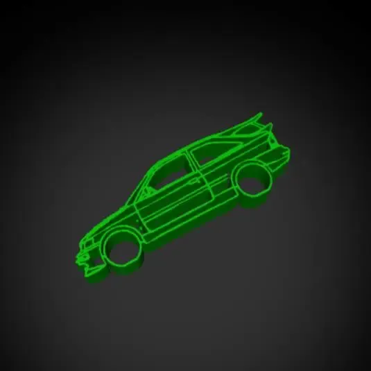 Fors Escort RS Cosworth Silhouette Wall Art