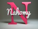 Placa de Nome 3D - Nahomy-1