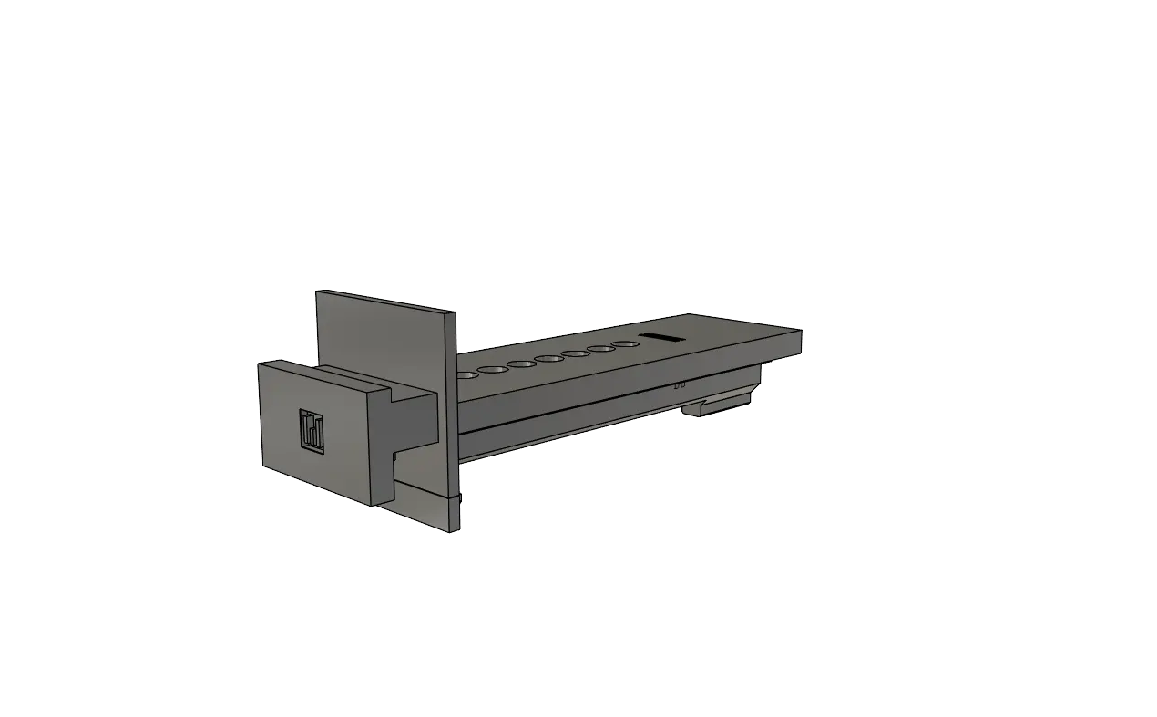 Hidden nozzle container for Ender3/v2/v2 neo