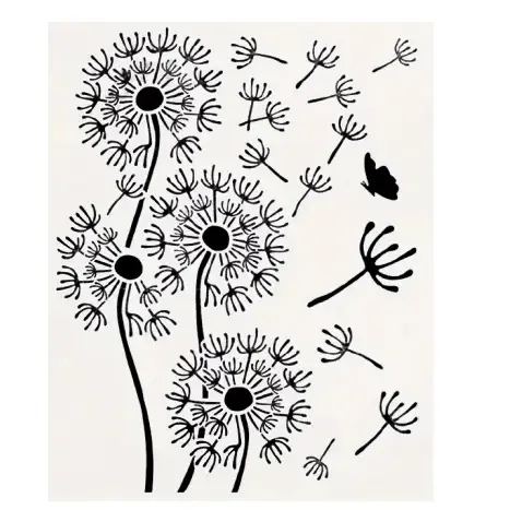 Blumenschablone 2