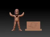 NFL - MIAMI DOLPHINS FOOTBALL MASCOT STATUE - 3D PRINT-3