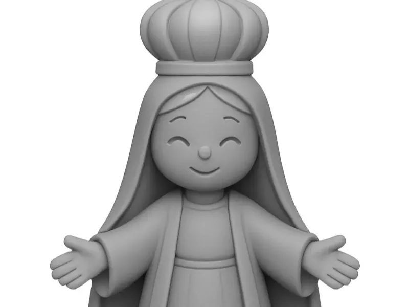 Chaveiros e estatua Nossa Senhora