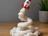 Rocket Launch Smoke Display – 3D Printable Desk Decor-1