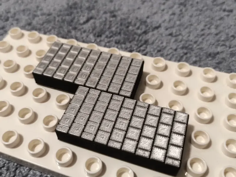 Duplo low bricks textured and smooth