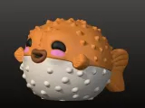 🐡💛 Puffed-Up Flexi Pufferfish-4