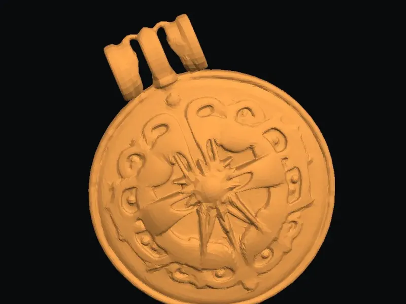 Medallón de la Estrella del Norte - Colgante de Fantasía