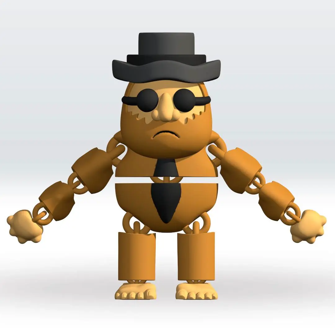 Flexi Matteo Italian Brainrot STL 3D Multicolor 3mf 3D Model