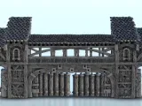 City Gate - miniatures warhammer mini RPG scenery tabletop-1