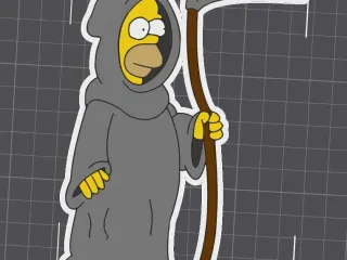 the simpson - Homer ¨la muerte¨- keychain