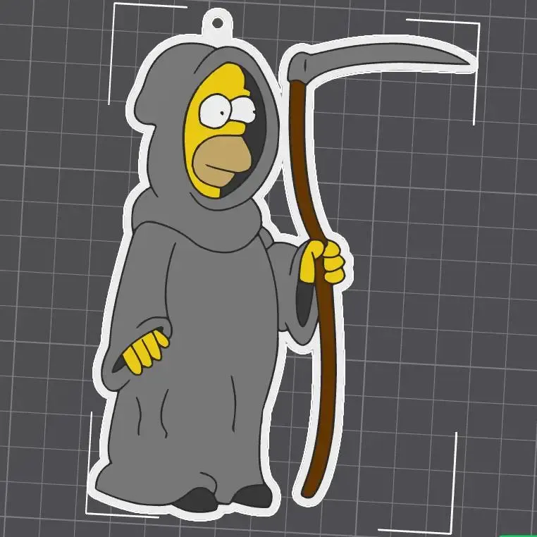 the simpson - Homer ¨la muerte¨- keychain