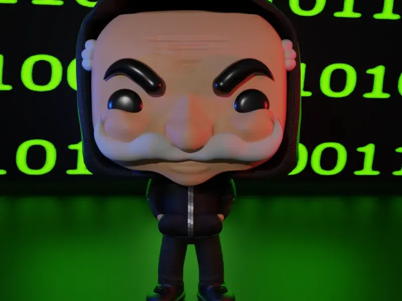 Funko pop MR Robot con maschera