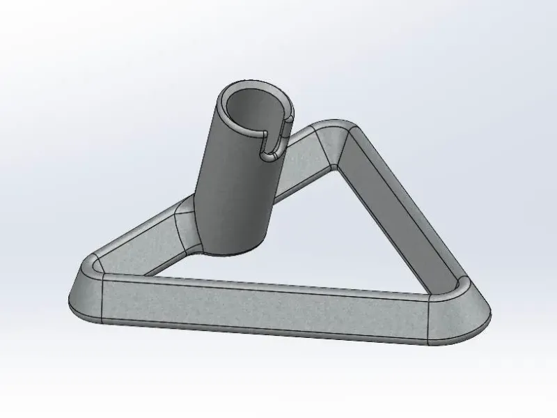Simple Ice Fishing Rod Holder