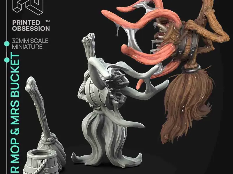 Mr Mop & Mrs Bucket- March 2023 - Dungeon Cleaning Inc-Presu