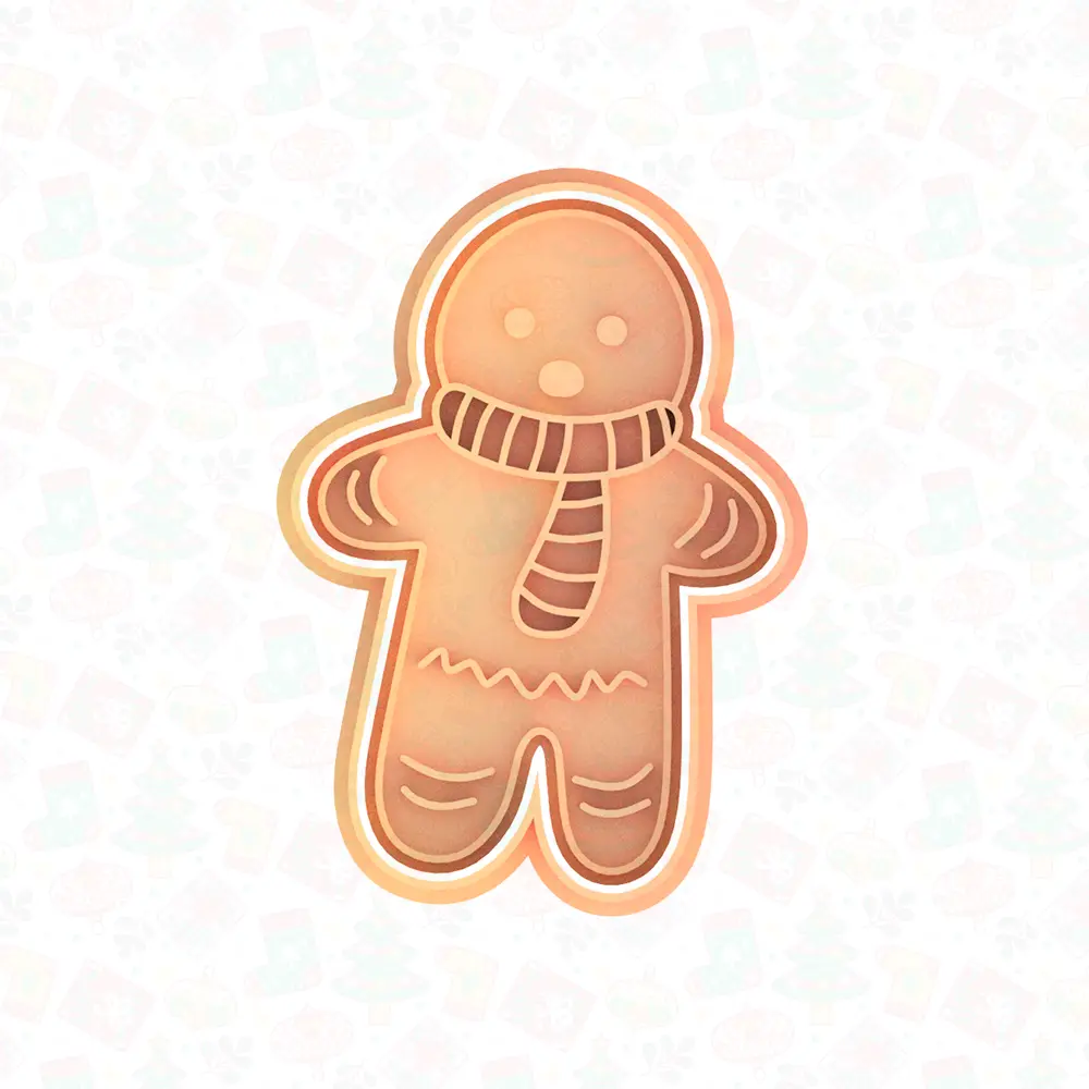 Gingerbread man cookie cutter set of 6