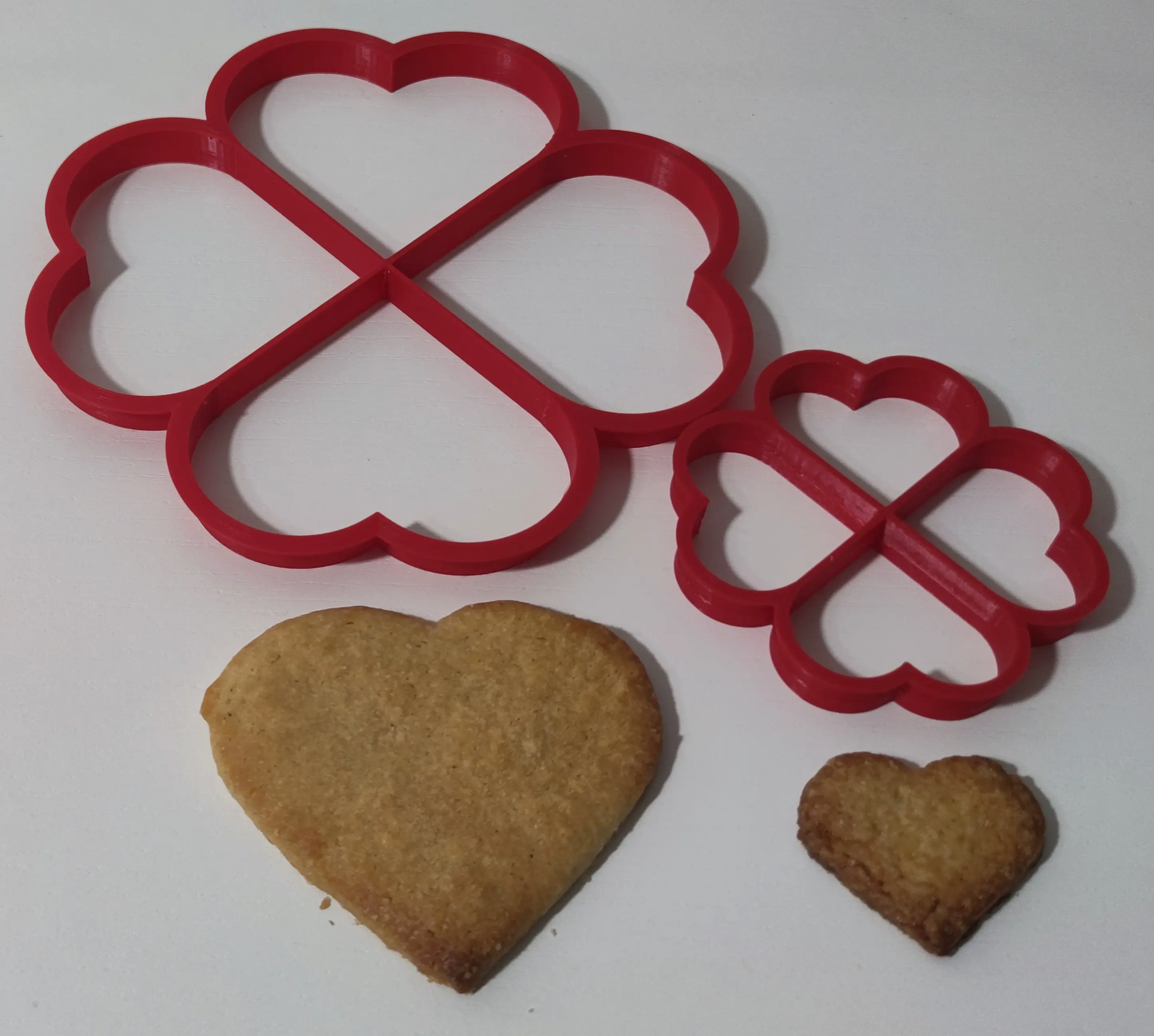 cookie cutter 4 hearts 45mm | 3D models download | Creality Cloud