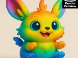 Cute Rainbow Monsters 5-in-1 STL Bundle – Adorable Fantasy C-2