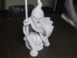 Anime Ghost with Sword on Pumpkin-1