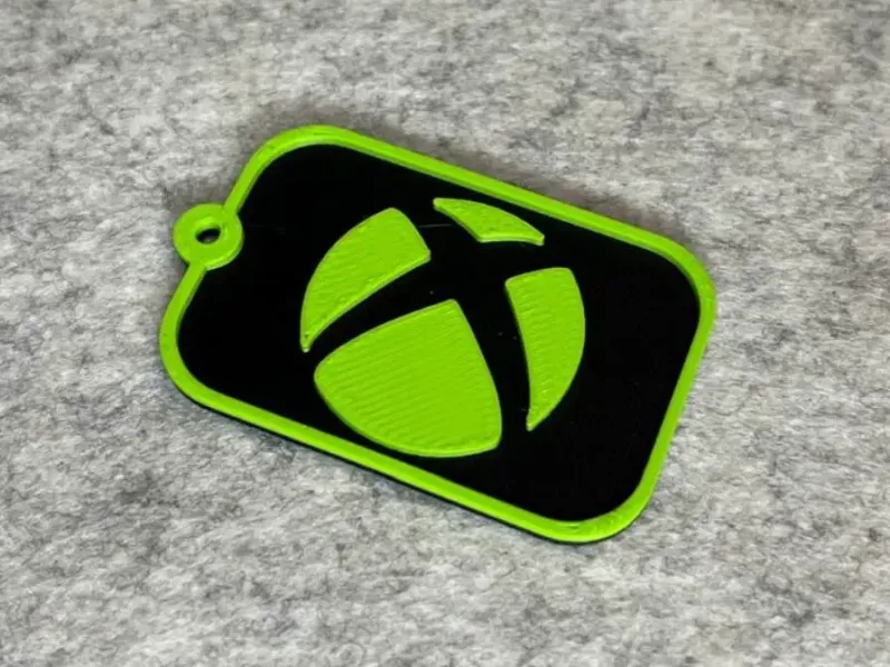 Chaveiro decorativo com logotipo do Xbox