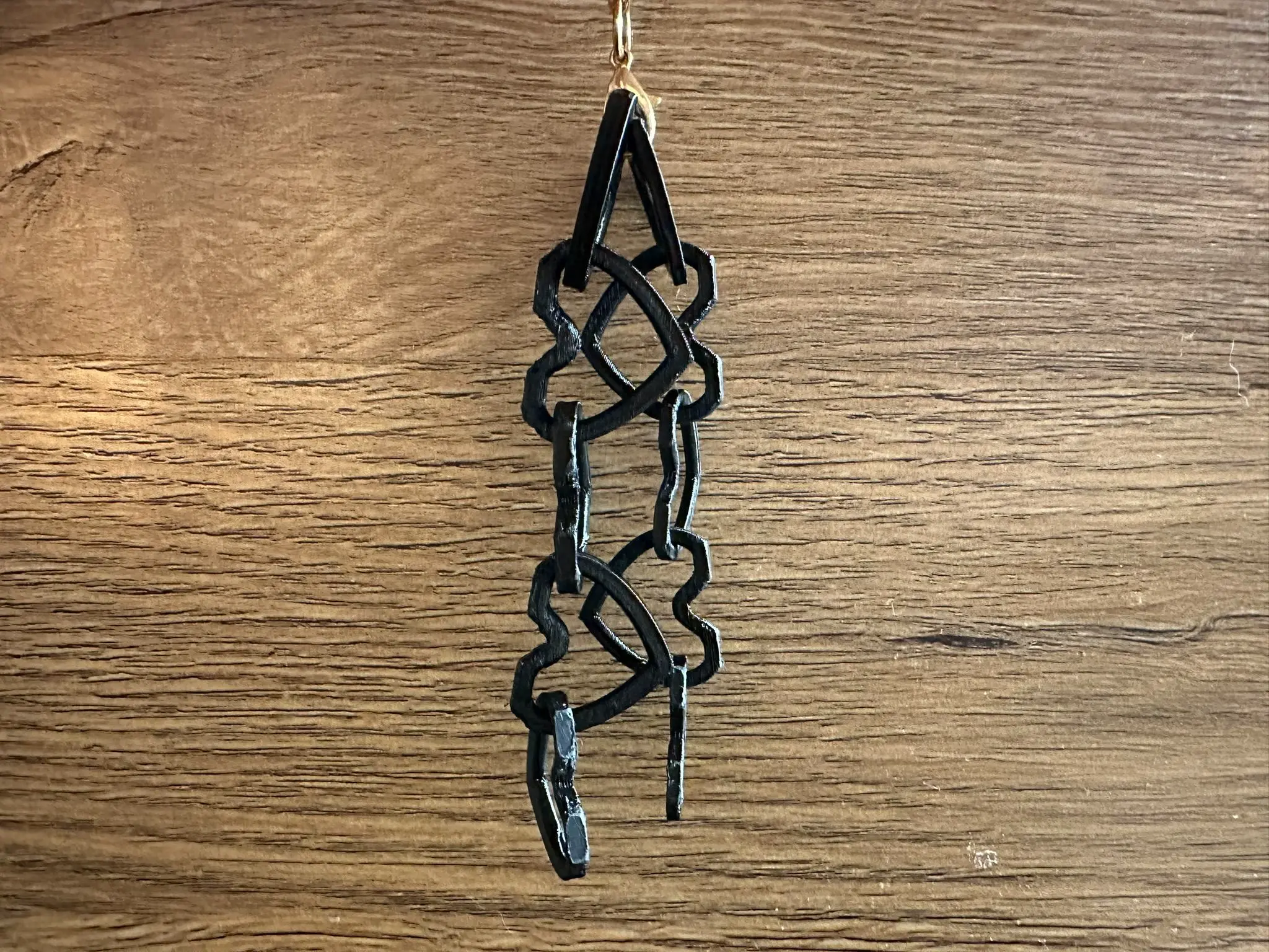 Keychain with hearts chain