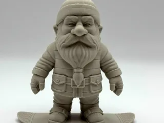 Snowboard Garden Gnome