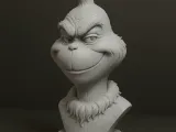 3D printable Grinch Bust-0